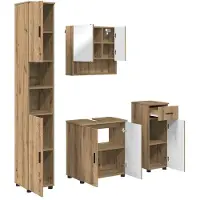 vidaXL Badkamermeubelset 4 st Artisan Eiken 61 x 35 x 64 cm