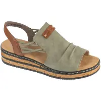 Rieker Sandals 67476, Vrouwen, Grijs, Sandalen, maat: 42