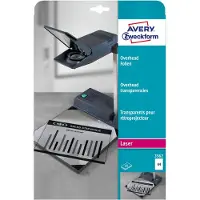 Avery Overhead 3562 Folie voor overheadprojectoren DIN A4 Laser (zwart/wit), Kopiëren (zwart/wit) Transparant 25 stuk(s)