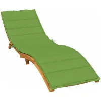 vidaXL Ligbedkussen 200x60x4 cm stof gemêleerd groen