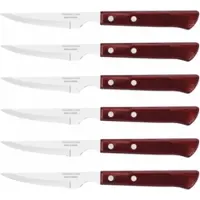Tramontina Steak- of Pizzamessenset Spaanse Stijl Rood (Set van 6)