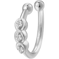 Hey Happiness Oorbellen 'Trinity Cuff' zilver