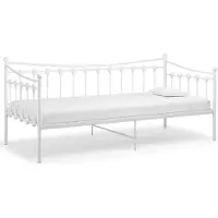 vidaXL Slaapbank metaal wit 90x200 cm