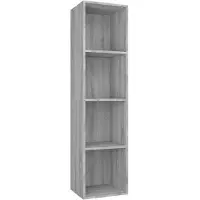vidaXL Boekenkast / tv-meubel 36x30x143 cm grijs sonoma eikenkleurig