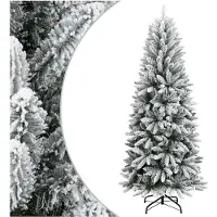 vidaXL Kunstkerstboom met sneeuw 120 cm PVC en PE