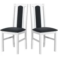 LeafDesign ESSZIMMERSTUHL - Set van 2 stoelen, model Bos, kleur wit, stijl hygge, artikelnummer 96