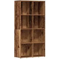 vidaXL Boekenkast 66x30x130 cm bewerkt hout oud houtkleurig