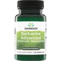 Swanson Health Berberine Advanced Enhanced Absorption, 30 capsules met fosfolipiden en plantaardige componenten voor dagelijks gebruik (30 Capsules)