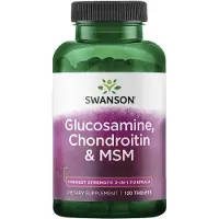 Swanson Health Glucosamine Chondroïtine & MSM (120 Tabletten) - glucosamine