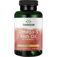 Swanson Health Omega-3 visolie met vitamine D (60 Softgels) - omega-3