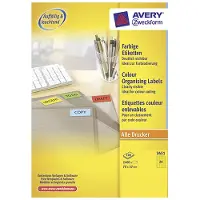 Avery Etiket 3451 70x37mm geel 2400stuks