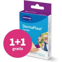 Dermaplast 1+1 Gratis: Flexibele Pleisters 10 Cm X 6 Cm 10 Stuks