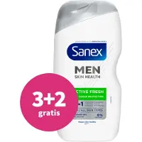 Sanex 3+2 Gratis: Douchegel Men Active Fresh 400 Ml