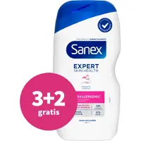 Sanex 3+2 Gratis: Douchegel Expert Skin Health Hypoallergeen 400 Ml