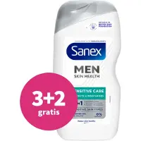Sanex 3+2 Gratis: Douchegel Men Sensitive 400 Ml