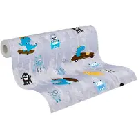 AS-Creation Little Love blauw behang | 381211