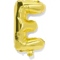 HEMA Folieballon letter E 30cm goud (goud)