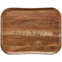 Cambro Century dienblad bruin eiken dessin 36 x 46cm, 1,5(h) x 46(b) x 36(d)cm