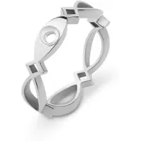 Melano Twisted Ring Trix Zilver