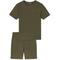 Schiesser Pyjama kort 'Modern Bonded' spar