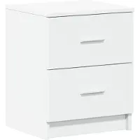 vidaXL Nachtkastje met 2 lades 40x36x50 cm wit