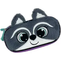 Derform Feder-Mäppchen voor kinderen, meisjes, wasbeer design. Etui, pennenmap, kind