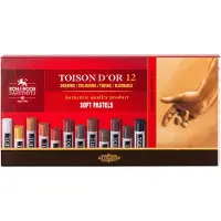 Koh-I-Noor Toison Soft Pastels Droogpastelset Browns 12 stuks