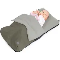 Deryan AirTraveller Vliegtuigbedje - Reiskussen met matras - compact opgevouwen - Bruin