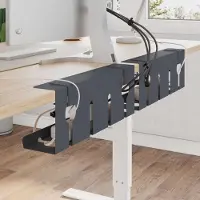 Prolenta Maison Exclusive - Kabelorganizer voor onder het bureau, 2 stuks, antraciet
