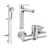 Mexen Kama DF75 douche set, chroom - 72514DF75-00