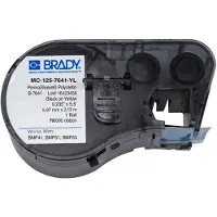 Brady MC-125-7641-YL tape krimpkous | zwart op geel | 5,97mm x 2,13m