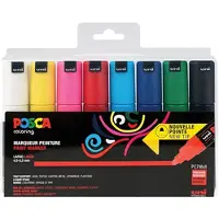Posca PC-7M acrylmarkerset (4,5 - 5,5 mm rond) 8 stuks