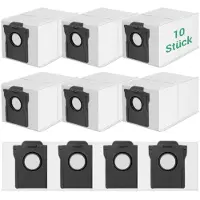 INF 10-Pack Vervangende Stofzakken Compatibel met Dreame, Mova Robotstofzuigers