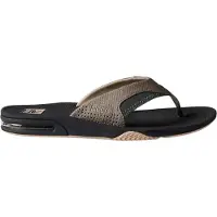 Reef Fanning Fossil Raven 42 Zwart Teenslipper