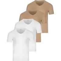 Ragman Onderhemd 'Basic' beige gemêleerd