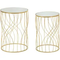 Mauro Ferretti Tafel Ligne Set 2pcs Ø 38×55 cm