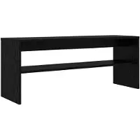 vidaXL TV Kast 100 x 30 x 40 cm Zwart Eiken Bewerkt hout