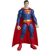 Mattel DC Superman Actiefiguur van 30 cm - Met Klassiek Rood-blauw Superpak met Stoffen Cape en 7 Beweegbare Punten
