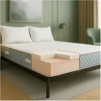 THE WHITE STONE Orthopedisch matras - - White Stone - 135x190 cm - 22 cm - Geheugenfoam 9 zones