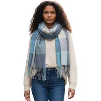 Kumixi Sjaal 'Fransen' turquoise