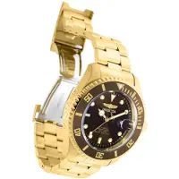 Invicta Pro Diver 35725 Herenhorloge - Automatisch Uurwerk - Roestvrij Staal met Bruine Wijzerplaat - 47 mm