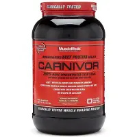 Musclemeds , Carnivor, Bio-geëngineerde Rundvlees Eiwit Isolaat, Chocolate, 2 pond (949,2 g)