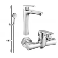 Mexen Kama DS75 doucheset, chroom - 72514DS75-00