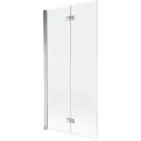 Mexen Mist badwand 2-delige links 90 x 150 , transparant, chroom - 8A9-090-002-01-00-L