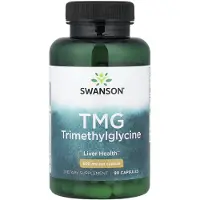 Swanson Health , TMG Trimethylglycine, 500 mg, 90 Capsules