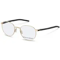 Porsche Design Bril - - P8756 - Goud/metaal zwart - Ronde vorm - 51/19/140