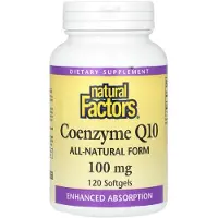 Natural Factors , Coenzyyme Q10, 100 mg, 120 Zachte Capsules