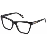 Just cavalli VJC131 54/16/140 Zwarte Glanzende Acetaat Bril Vrouwen VJC131
