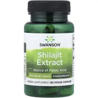 Swanson Health , Shilajit Extract, Gestandardiseerd, 400 mg, 60 Vegetariërs Capsules
