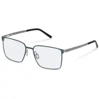 Rodenstock Bril - - R7178 - Metaal - Blauw/Zwart - 56-17-145